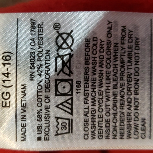 Old Navy Red cotton Blend Hoodie - Picture 8 of 8